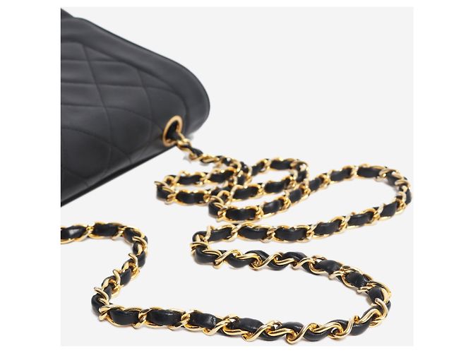 Chanel Bolsa de aba Diana 1991 Navy Azul marinho - vista 11