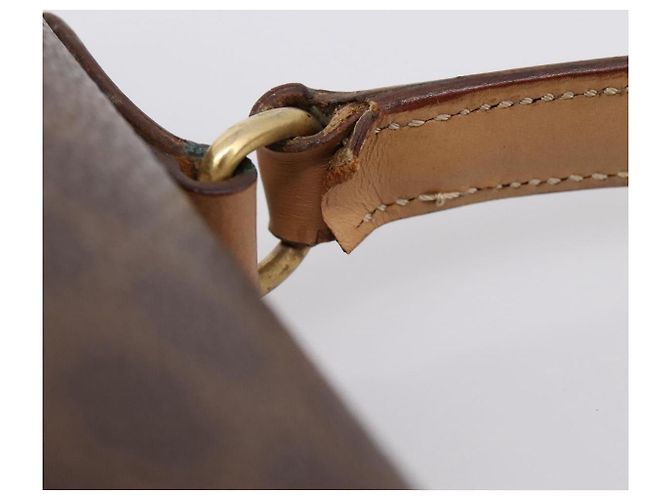 Céline CELINE Sac à main Macadam PVC Cuir Marron Ton Or - vue 9