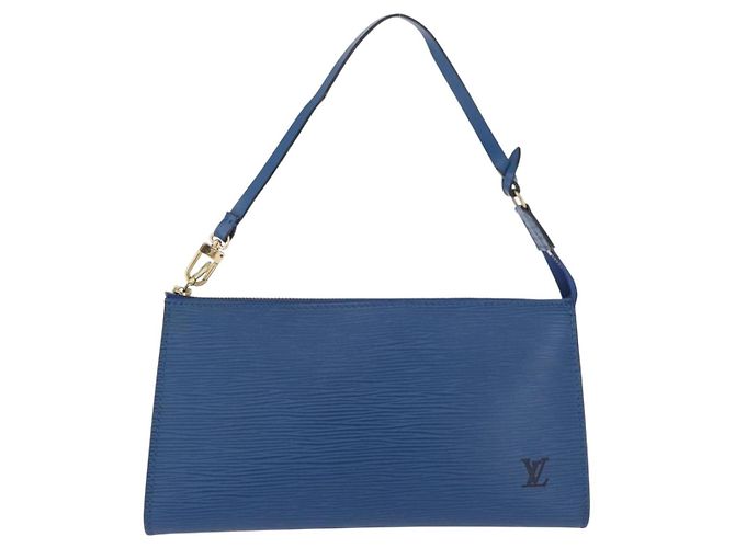 LOUIS VUITTON Epi Pochette Accessoires Pouch Blue M52985 LV - vista 13
