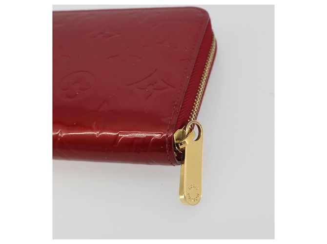 LOUIS VUITTON Monogram Vernis Zippy Wallet Rouge Grunadine M91732 - vista 15