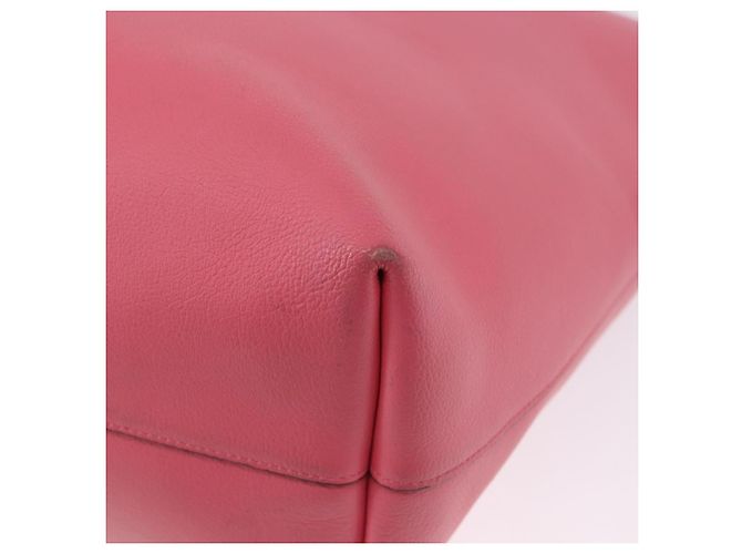 Autre Marque SAINT LAURENT Tote Bag Leather Pink Gold Tone 394195 - vista 12