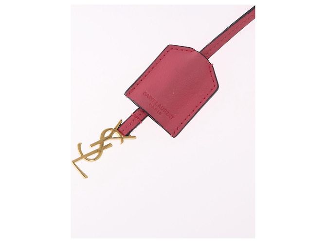 Autre Marque SAINT LAURENT Tote Bag Leather Pink Gold Tone 394195 - vista 16