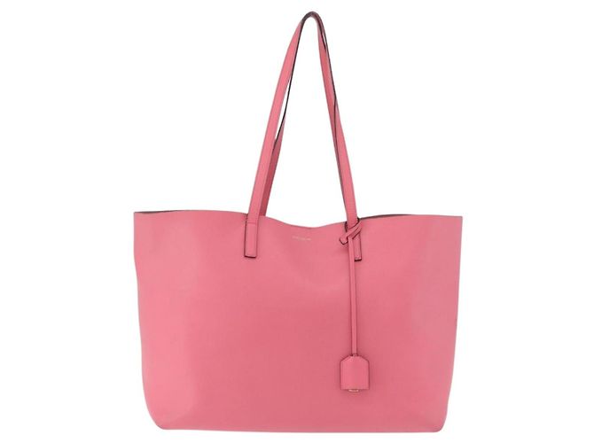Autre Marque SAINT LAURENT Tote Bag Leather Pink Gold Tone 394195 - vista 2