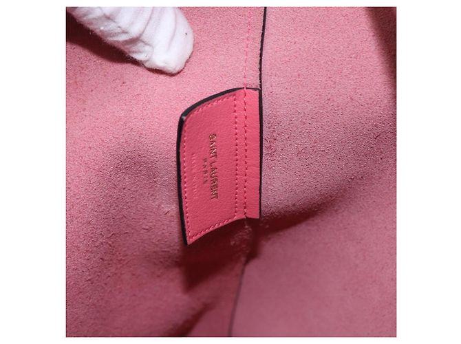 Autre Marque SAINT LAURENT Tote Bag Leather Pink Gold Tone 394195 - vista 20