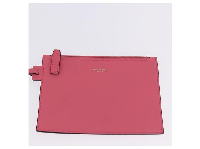 Autre Marque SAINT LAURENT Tote Bag Leather Pink Gold Tone 394195 - vista 22