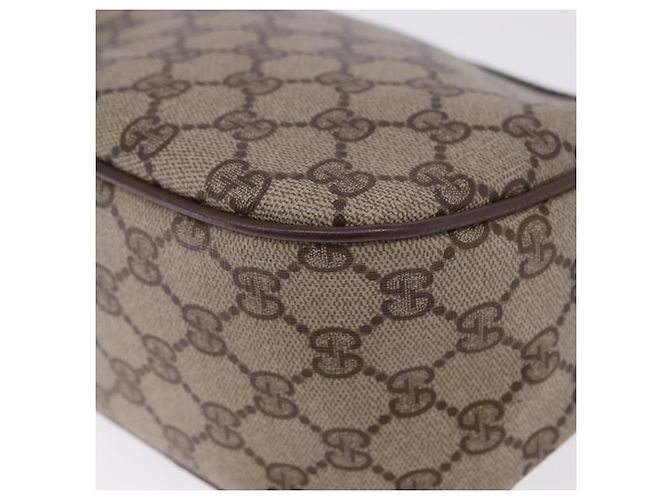 GUCCI GG Supreme Web Sherry Line Bag PVC Beige Gold 02 14 032 - vista 13
