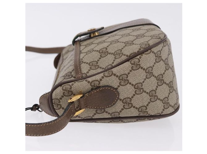 GUCCI GG Supreme Web Sherry Line Bag PVC Beige Gold 02 14 032 - vista 5