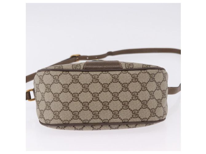 GUCCI GG Supreme Web Sherry Line Bag PVC Beige Gold 02 14 032 - vista 9