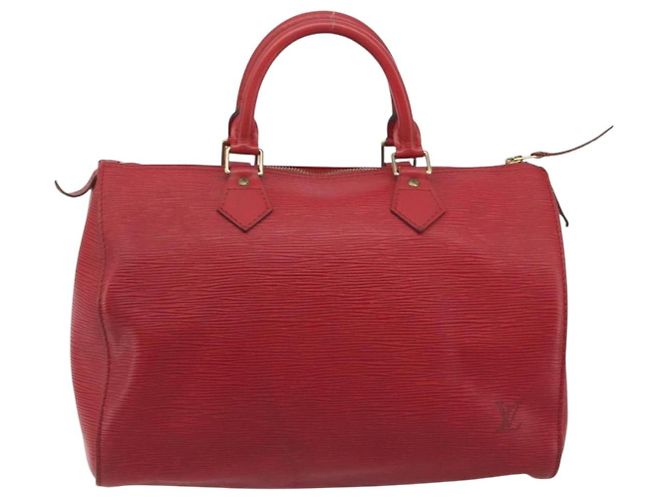 LOUIS VUITTON Epi Speedy 30 Hand Bag Castilian Red M43007 LV - vista 13