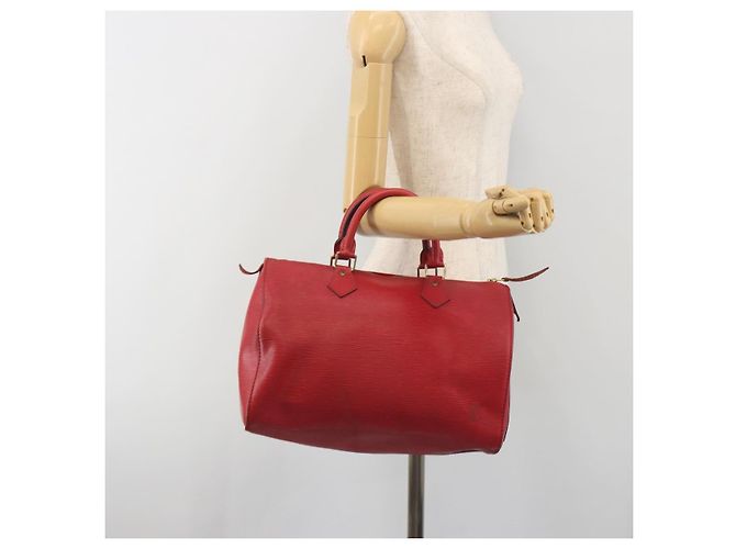 LOUIS VUITTON Epi Speedy 30 Hand Bag Castilian Red M43007 LV - vista 23