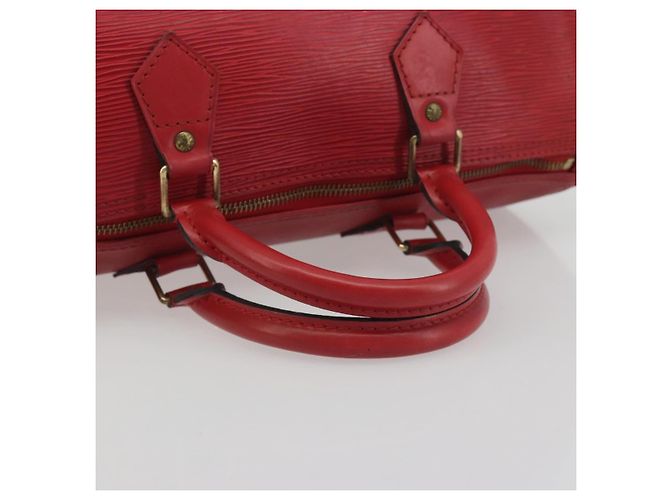 LOUIS VUITTON Epi Speedy 30 Hand Bag Castilian Red M43007 LV - vista 7