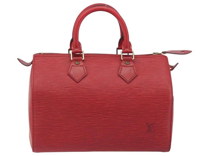LOUIS VUITTON Epi Speedy 25 Hand Bag Castilian Red M43017 LV - vista 13