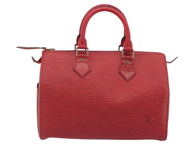 LOUIS VUITTON Epi Speedy 25 Hand Bag Castilian Red M43017 LV - vista 2