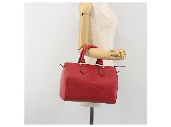 LOUIS VUITTON Epi Speedy 25 Hand Bag Castilian Red M43017 LV - vista 22
