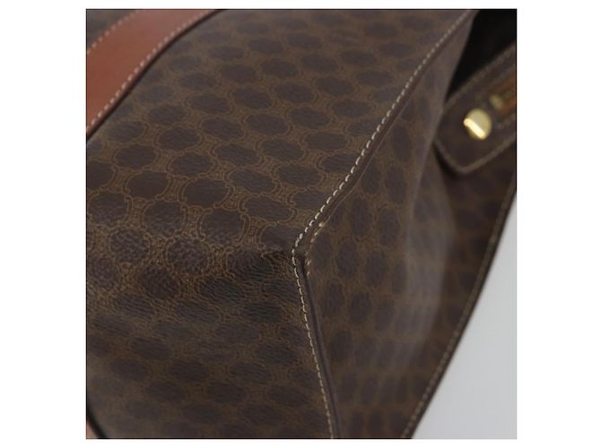 Céline CELINE Macadam Tote Bag PVC Leder Braun Goldfarben - Ansicht 10