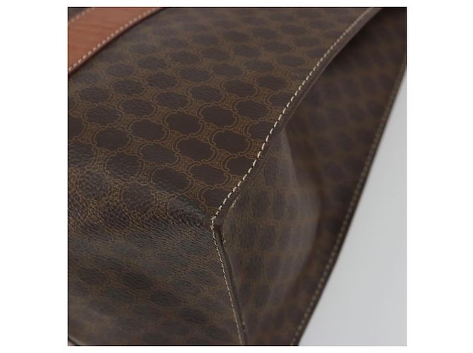 Céline CELINE Macadam Tote Bag PVC Leder Braun Goldfarben - Ansicht 12
