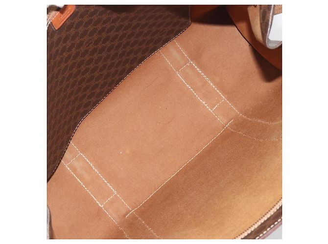 Céline CELINE Macadam Tote Bag PVC Leder Braun Goldfarben - Ansicht 18