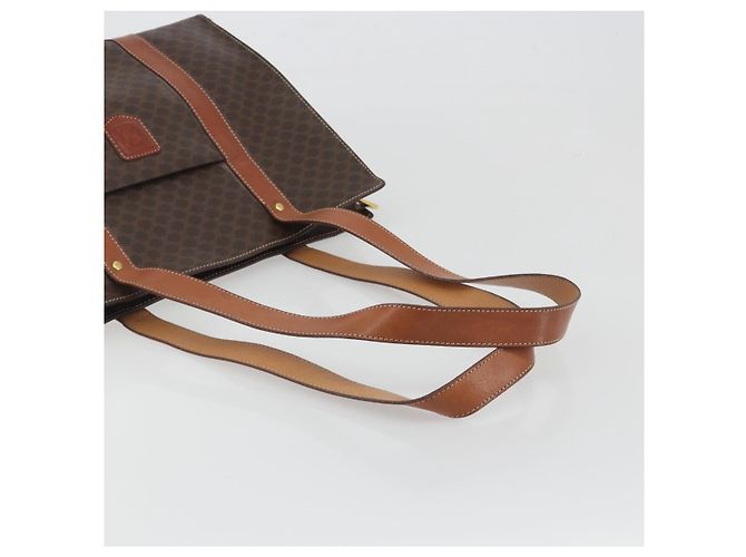 Céline CELINE Macadam Tote Bag PVC Leder Braun Goldfarben - Ansicht 7
