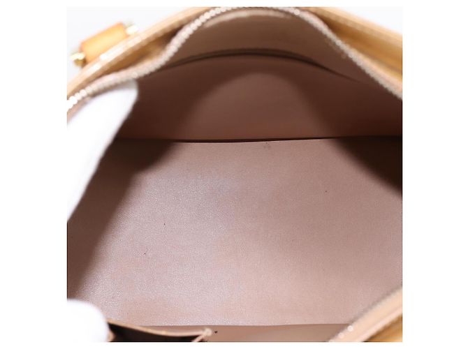 LOUIS VUITTON Monogram Vernis Houston Hand Bag Noisette M91340 LV - vista 11