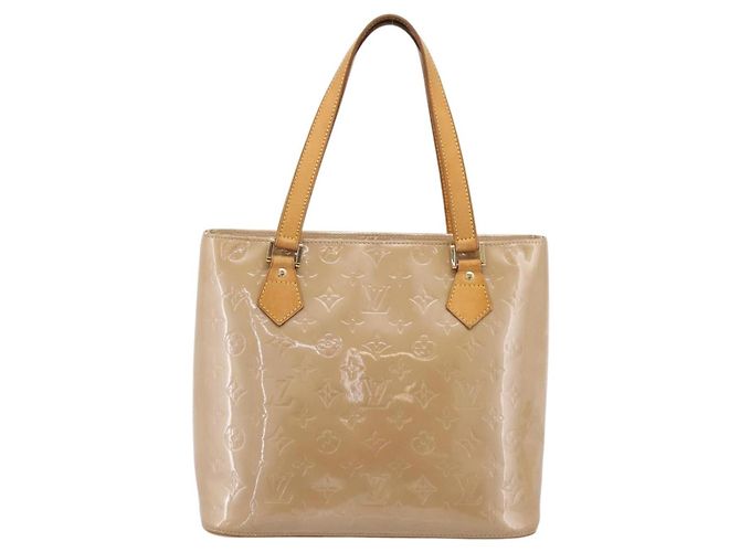 LOUIS VUITTON Monogram Vernis Houston Hand Bag Noisette M91340 LV - vista 13