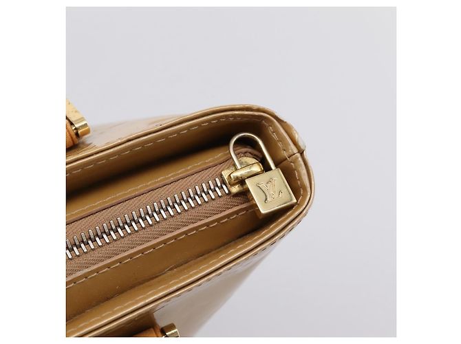 LOUIS VUITTON Monogram Vernis Houston Hand Bag Noisette M91340 LV - vista 17