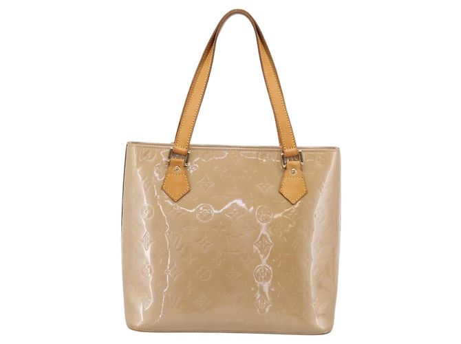 LOUIS VUITTON Monogram Vernis Houston Hand Bag Noisette M91340 LV - vista 2