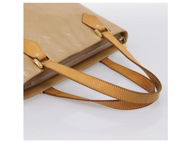 LOUIS VUITTON Monogram Vernis Houston Hand Bag Noisette M91340 LV - vista 7