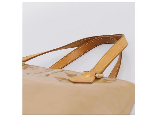 LOUIS VUITTON Monogram Vernis Houston Hand Bag Noisette M91340 LV - vista 8