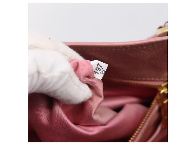 Miu Miu Hand Bag Leather 2way Pink Gold - vista 12