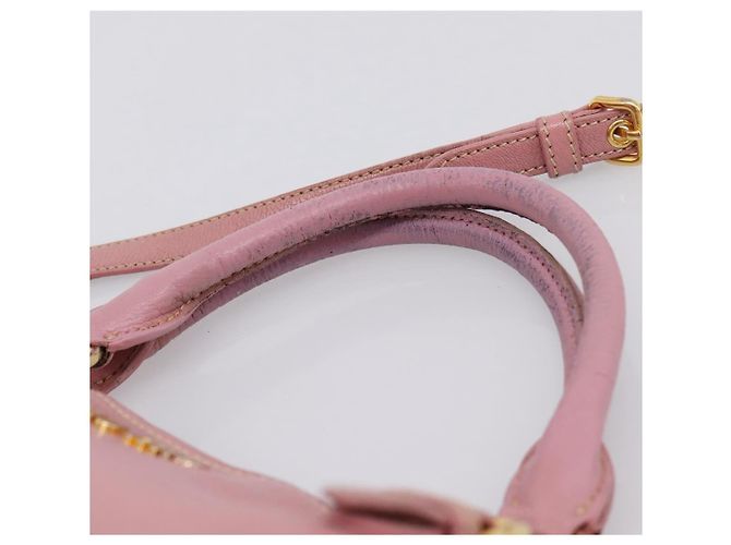Miu Miu Hand Bag Leather 2way Pink Gold - vista 14