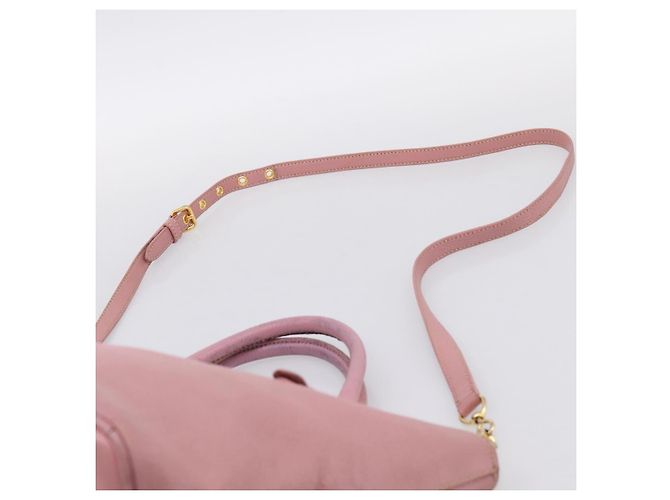 Miu Miu Hand Bag Leather 2way Pink Gold - vista 15