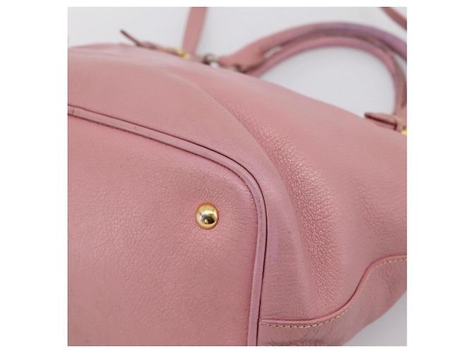 Miu Miu Hand Bag Leather 2way Pink Gold - vista 18