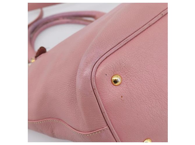 Miu Miu Hand Bag Leather 2way Pink Gold - vista 19