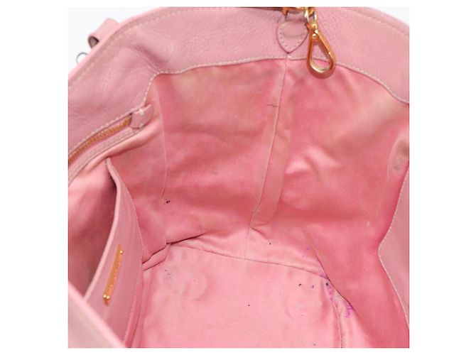 Miu Miu Hand Bag Leather 2way Pink Gold - vista 21