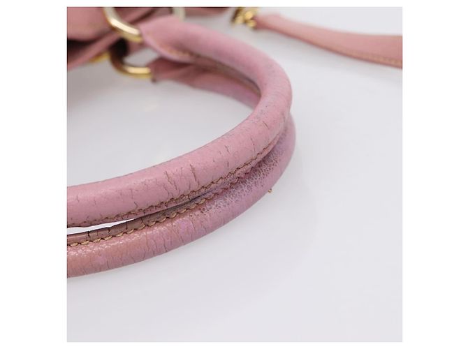 Miu Miu Hand Bag Leather 2way Pink Gold - vista 8