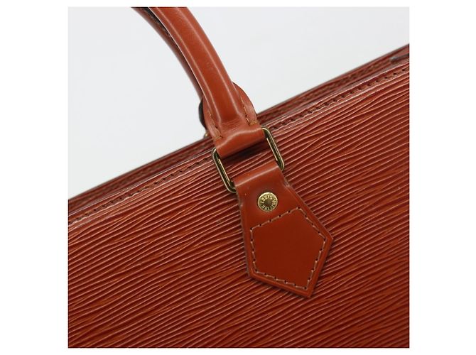 LOUIS VUITTON Epi Sac Plat Hand Bag Brown M52073 LV - vista 10