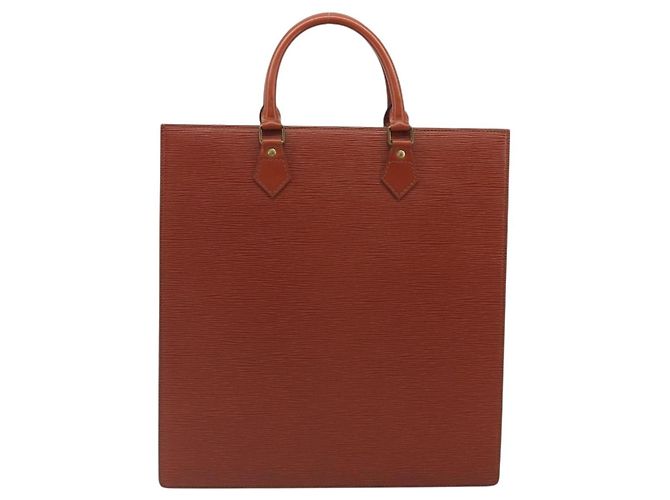 LOUIS VUITTON Epi Sac Plat Hand Bag Brown M52073 LV - vista 2