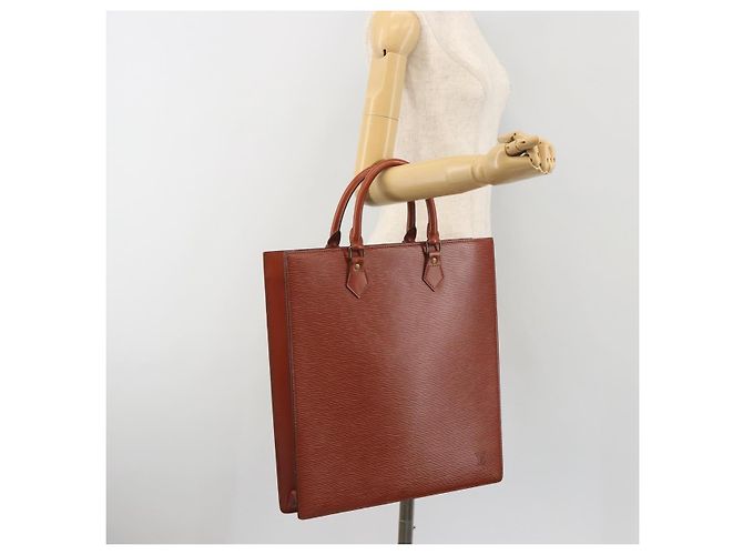 LOUIS VUITTON Epi Sac Plat Hand Bag Brown M52073 LV - vista 22