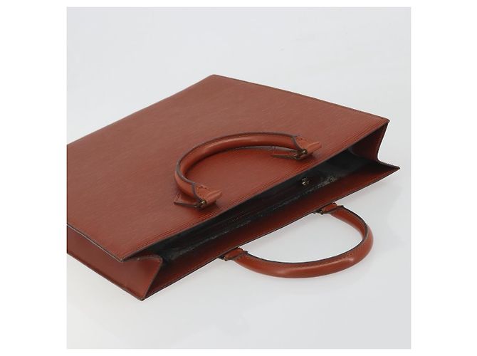 LOUIS VUITTON Epi Sac Plat Hand Bag Brown M52073 LV - vista 6