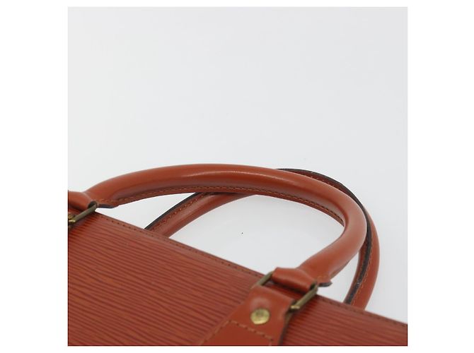 LOUIS VUITTON Epi Sac Plat Hand Bag Brown M52073 LV - vista 8