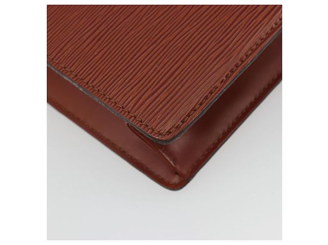 LOUIS VUITTON Epi Sac Plat Hand Bag Brown M52073 LV - vista 9