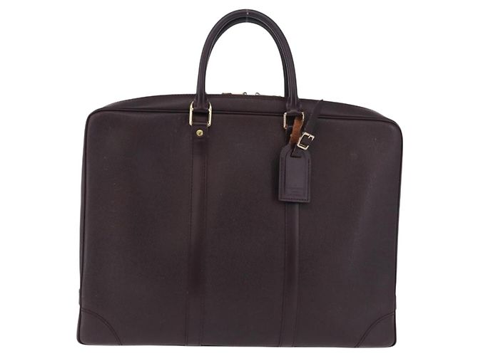 LOUIS VUITTON Taiga Porte Documents Voyage Bag Acajou M30635 LV - vista 13