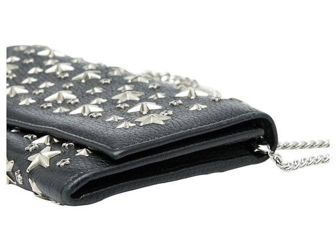 Portafoglio a catena Star Studded Jimmy Choo Nero - vista 4