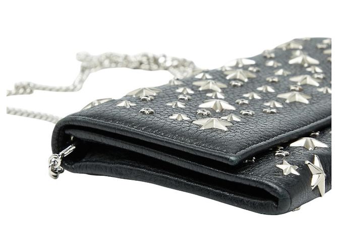 Portafoglio a catena Star Studded Jimmy Choo Nero - vista 5