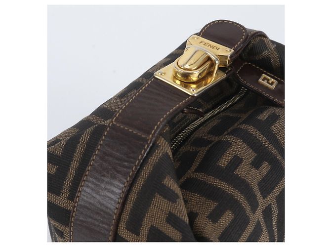 Fendi Zucca Mini Pouch Handtasche Braun - Ansicht 2