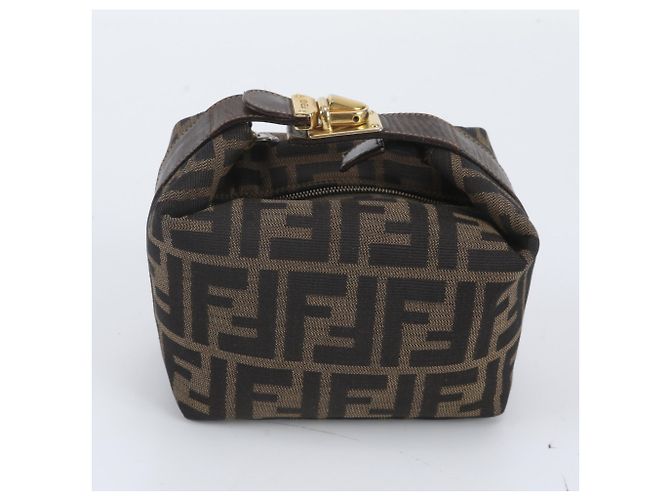 Fendi Zucca Mini Pouch Handtasche Braun - Ansicht 3