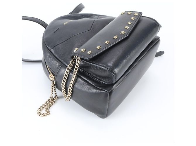 Zaino e Borsa a Tracolla in Pelle Star Studded Jimmy Choo Nero - vista 4