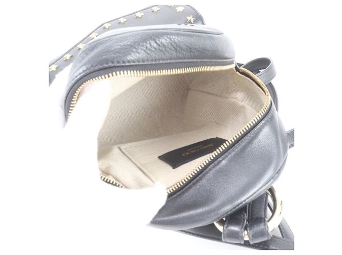 Zaino e Borsa a Tracolla in Pelle Star Studded Jimmy Choo Nero - vista 7
