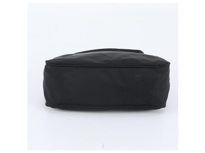 Prada Tessuto Nylon Triangle Logo Handbag Black - view 5