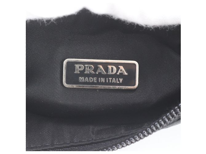 Prada Tessuto Nylon Triangle Logo Handbag Black - view 8
